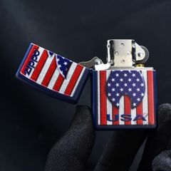 Zippo Sơn Ngọn Lửa Yêu Nước Patriotic Flame Design Z184