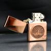 Tìm Zippo Vàng Hồng Ốp Emblem Cây Sự Sống Tree Of Life Z152