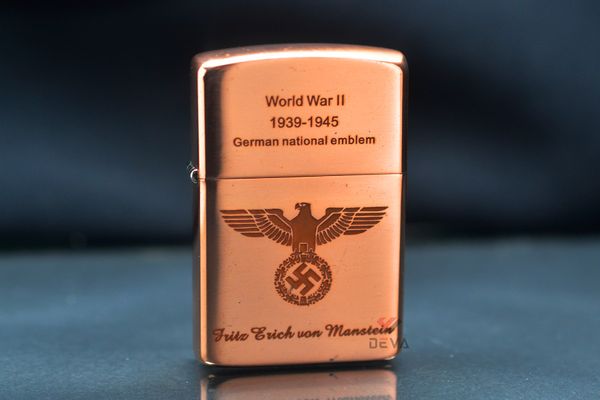 Bật lửa Zorro đồng đỏ khắc biểu tượng Thế Chiến II Đức Z9749
