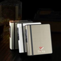 Hộp đựng thuốc lá Focus bao 20 điếu loại 6.5mm kèm bật lửa khò 1 tia JD YH105