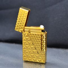 Dupont Xăng Đá Họa Tiết Vân Kim Cương Tam Giác 3D D180-DX