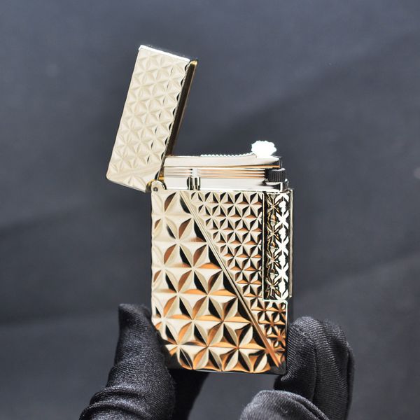 Dupont Xăng Đá Họa Tiết Vân Kim Cương Tam Giác 3D D180-DX