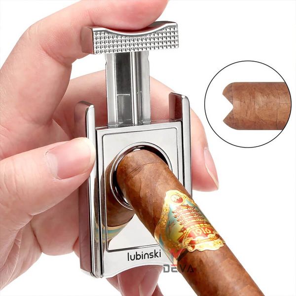 Dao cắt chữ V kiêm kệ Cigar YJA 30022