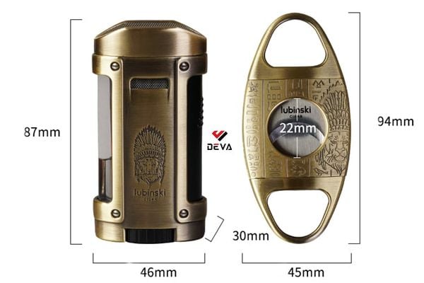 Set phụ kiện xì gà Lubinski 2 món YJA 80013