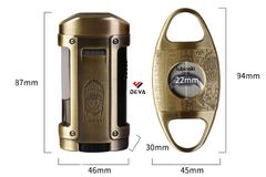 Set phụ kiện xì gà Lubinski 2 món YJA 80013