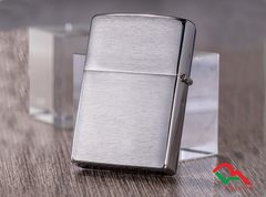Zippo Reg Brush Fin Chrome Z14