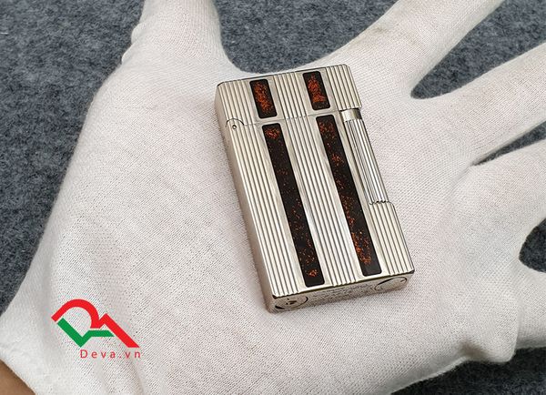 Bật lửa ST Dupont Hong Kong kẻ xọc sơn mài D95