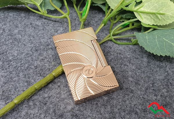 Bật Lửa ST Dupont Hồng Kông Vân Ngang Kẻ Đường Xoắn Ốc D127