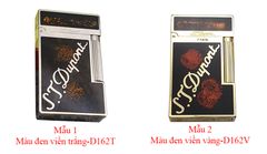 Bật lửa ST Dupont Sơn đen pháo hoa có chữ Dupont vàng D162