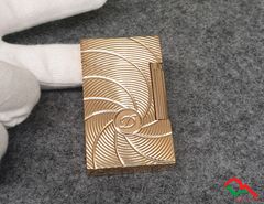 Bật Lửa ST Dupont Hồng Kông Vân Ngang Kẻ Đường Xoắn Ốc D127