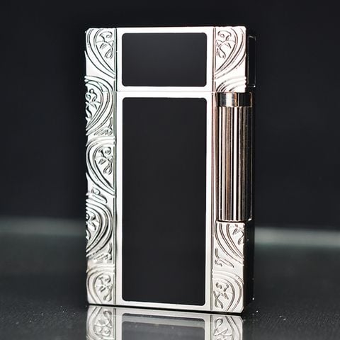 Bật lửa Dupont đen hoa văn D31