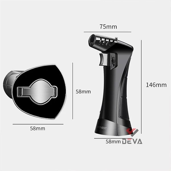 Bật lửa khò để bàn 2 chế độ lửa Honest BCZ 763