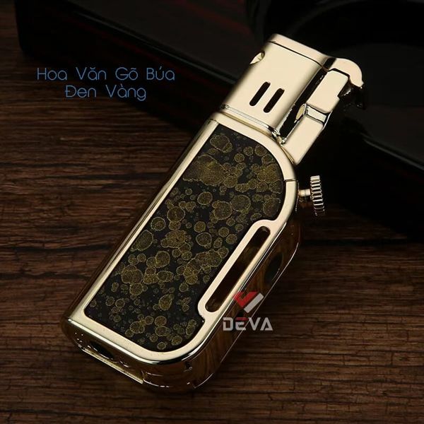 Bật lửa gas đá Honest 2 kiểu lửa kèm đục kép cho Cigar BCZ 832