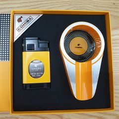 Set 2 món Cohiba bật lửa khò 3 tia có dao cắt và gạt tàn  HB 196