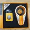 Set 2 món Cohiba bật lửa khò 3 tia có dao cắt và gạt tàn 1 điếu HB 196