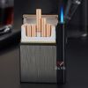Hộp đựng thuốc lá Focus nguyên bao 20 điếu 6.5mm kèm bật lửa khò tháo rời JD YH035