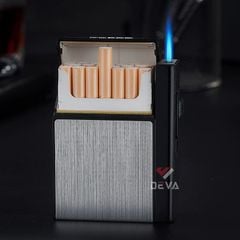 Hộp đựng thuốc  Focus 20 điếu 6.5mm kèm bật lửa JD YH035