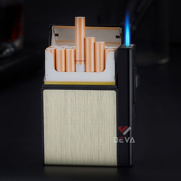 Hộp đựng thuốc  Focus 20 điếu 6.5mm kèm bật lửa JD YH035