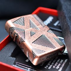 Zippo Armor Đồng Cổ Chủ Đề Hình Học Geometric 360 Design Z344