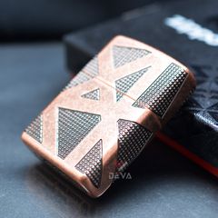 Zippo Armor Đồng Cổ Chủ Đề Hình Học Geometric 360 Design Z344