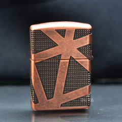 Zippo Armor Đồng Cổ Chủ Đề Hình Học Geometric 360 Design Z344