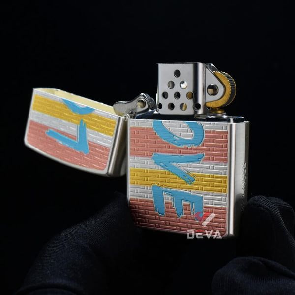 Bật lửa xăng đá Zorro chủ đề tình yêu LOVE bản giới hạn Z2-1132