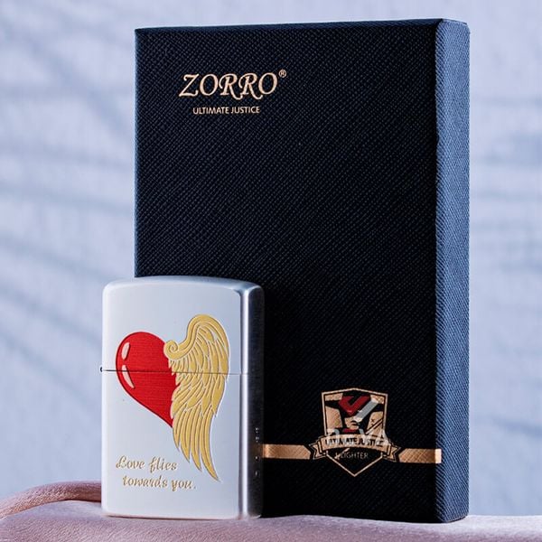 Bật lửa xăng đá Zorro chủ đề trái tim Z2-1154
