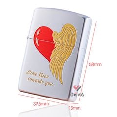 Bật lửa xăng đá Zorro chủ đề trái tim Z2-1154