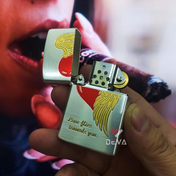 Bật lửa xăng đá Zorro chủ đề trái tim Z2-1154