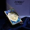 Bật lửa chính hãng Zorro khảm trai khắc chim phượng hoàng Z92057