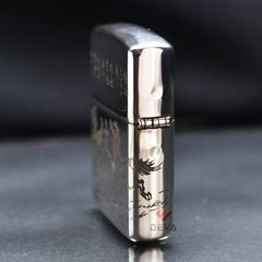 Zippo Bạc Khối Armor Khắc Đàn Ngựa Mã Đáo Thành Công BK79