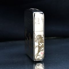 Zippo Bạc Khối Tái Bản 1941 Đàn Ngựa Mã Đáo Thành Công BK24