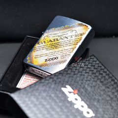 Zippo Mạ Chrome In Bảo Hành Trọn Đời Lifetime Guarantee Z23
