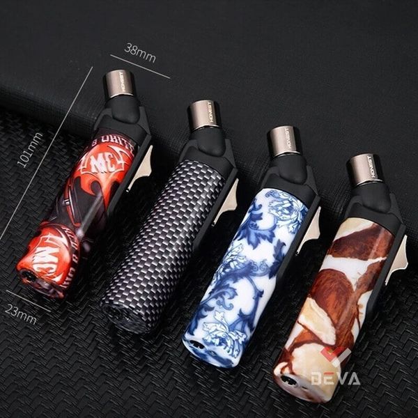 Bật lửa Honest khò 1 tia cầm tay ô cửa bình ga trong suốt BCZ 800