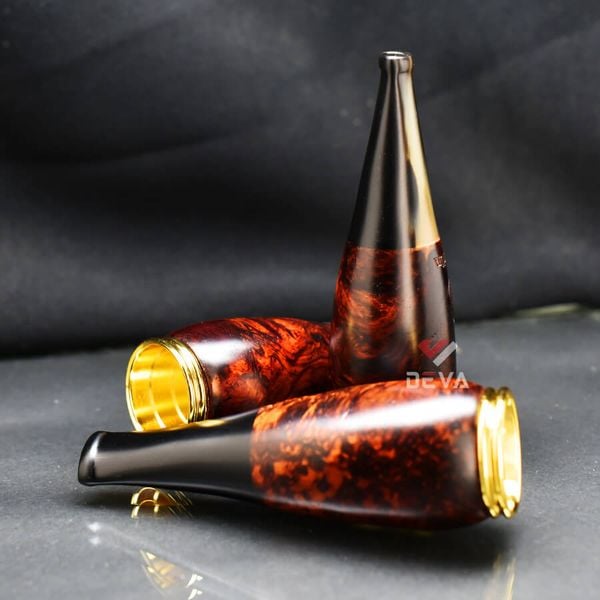 Tẩu Cigar N-Grun thân gỗ cán sừng Freesize TS10