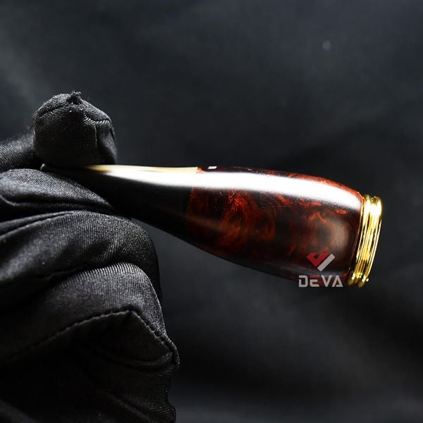 Tẩu Cigar N-Grun thân gỗ cán sừng Freesize TS10