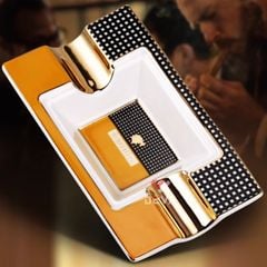 Gạt tàn sứ 2 điếu 0708