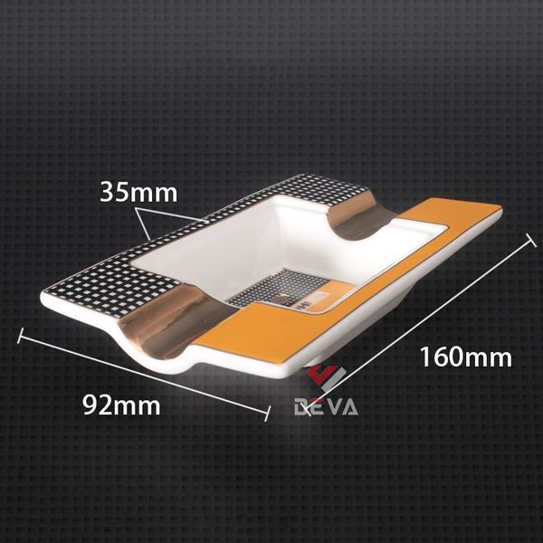 Gạt tàn sứ 2 điếu 0708