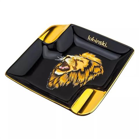 Gạt tàn sứ 2 điếu in hình hổ Lubinski YJA 20018
