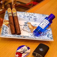 Gạt tàn 2 điếu hoa văn hổ AS 420