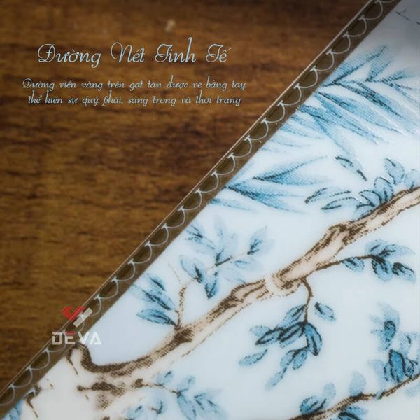 Gạt tàn 2 điếu hoa văn hổ AS 420