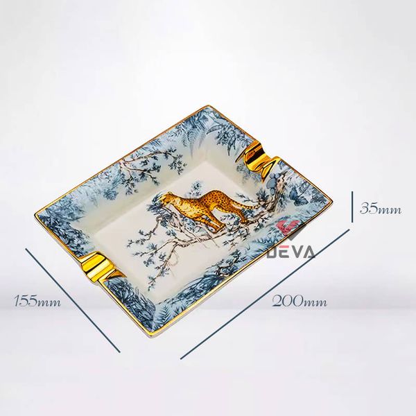 Gạt tàn 2 điếu hoa văn hổ AS 420