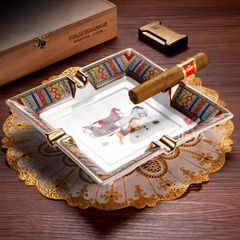 Gạt tàn 4 điếu hoa văn ngựa AS 200