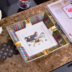 Gạt tàn 4 điếu hoa văn ngựa AS 200