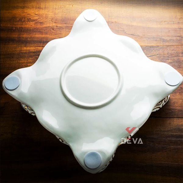 Gạt tàn sứ 4 điếu hoa văn ngựa Lubinski AS 210