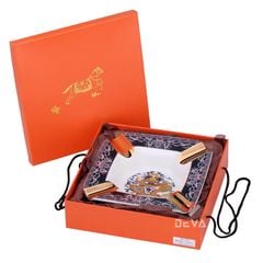 Gạt tàn 4 điếu sứ hoa văn rồng AS 270