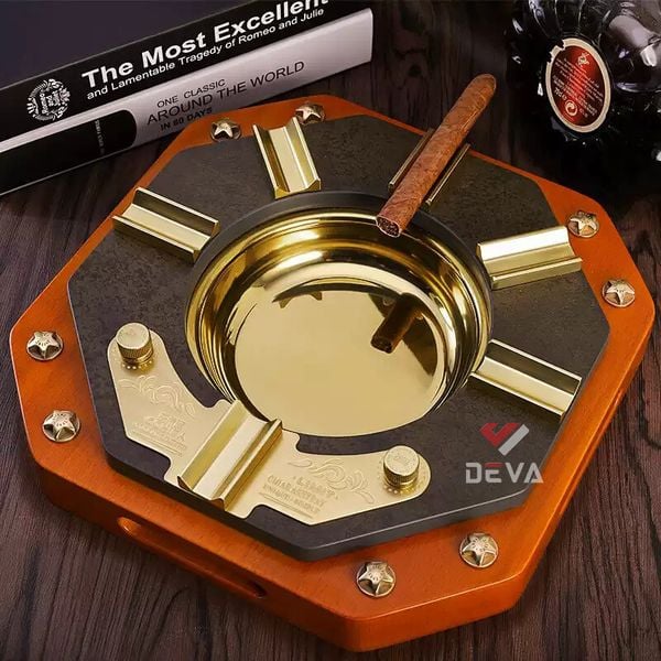 Gạt tàn xì gà 6 điếu cỡ Đại bản giới hạn cao cấp GT6
