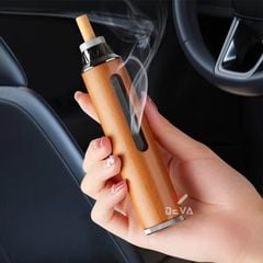 Gạt tàn thuốc lá di động vỏ gỗ cầm tay cho xe ô tô H015