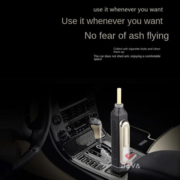 Gạt tàn di động Deshan kèm bật lửa điện DS-01