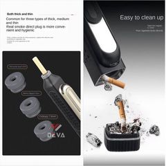 Gạt tàn di động Deshan kèm bật lửa điện DS-01